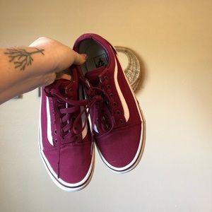 Maroon Vans